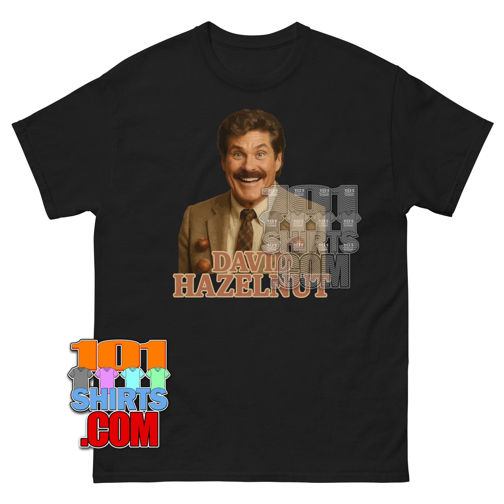 David Hazelnut Parody T-Shirt Funny David Hasselhoff Meme Gift Tee