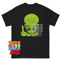 Funny Alien Middle Finger T-Shirt Rude Green Extraterrestrial Tee