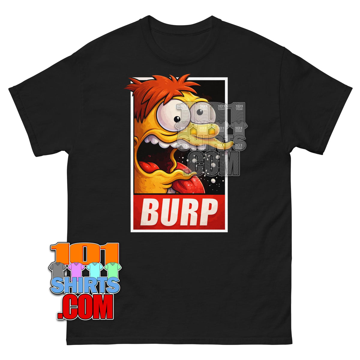 Funny Barney Gumble Burp Obey Parody The Simpsons T-Shirt