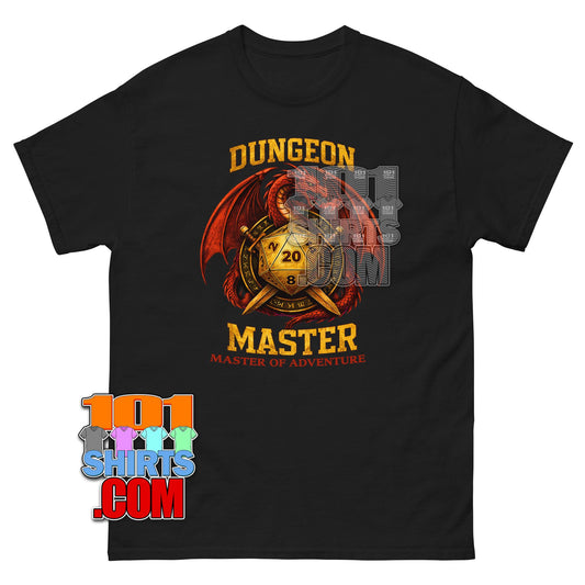 Dungeon Master T-Shirt D20 Dragon RPG Tabletop Gaming Fantasy Tee