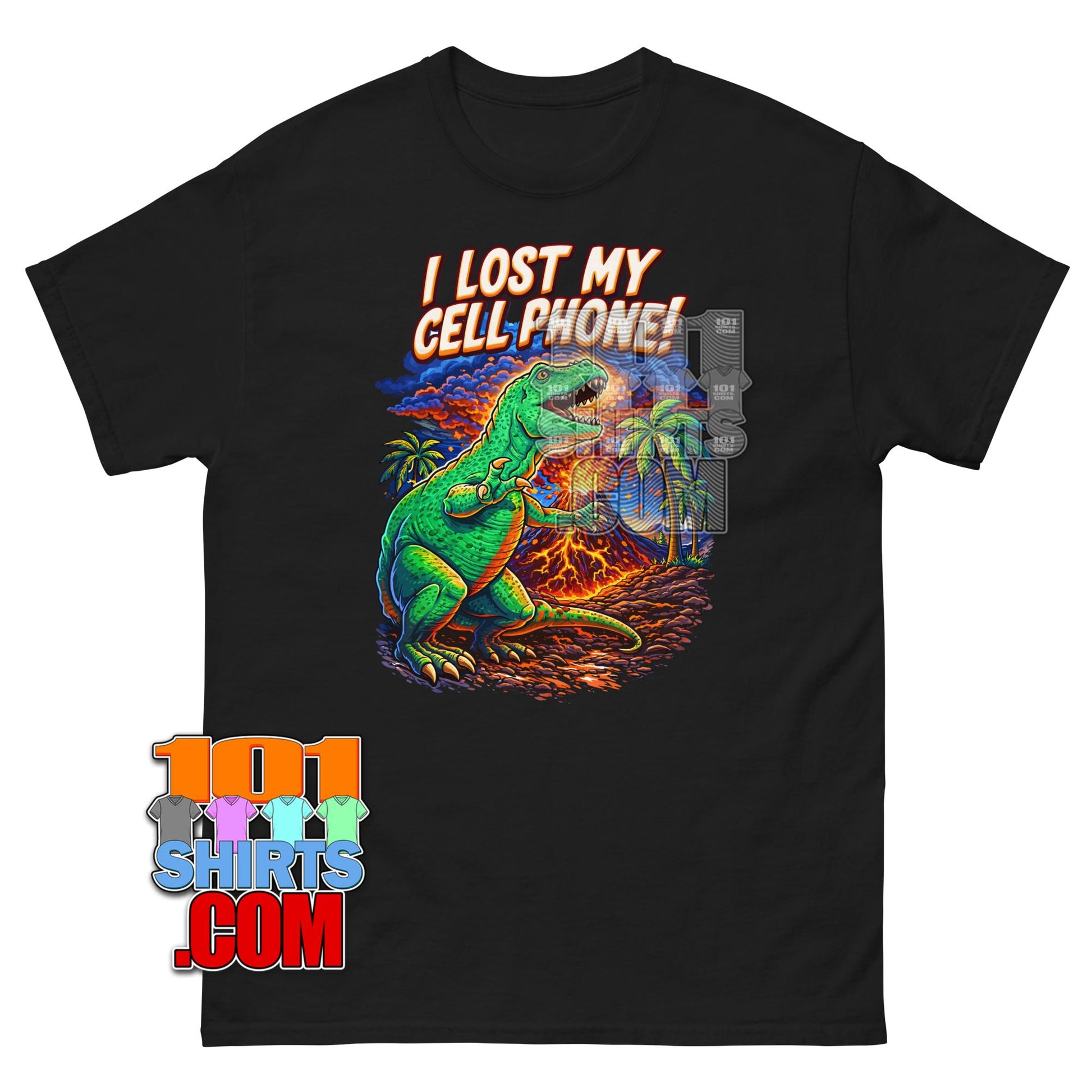 Funny I Lost My Cell Phone Dinosaur T-Shirt T-Rex Extinction Tee