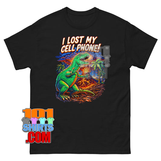 Funny I Lost My Cell Phone Dinosaur T-Shirt T-Rex Extinction Tee
