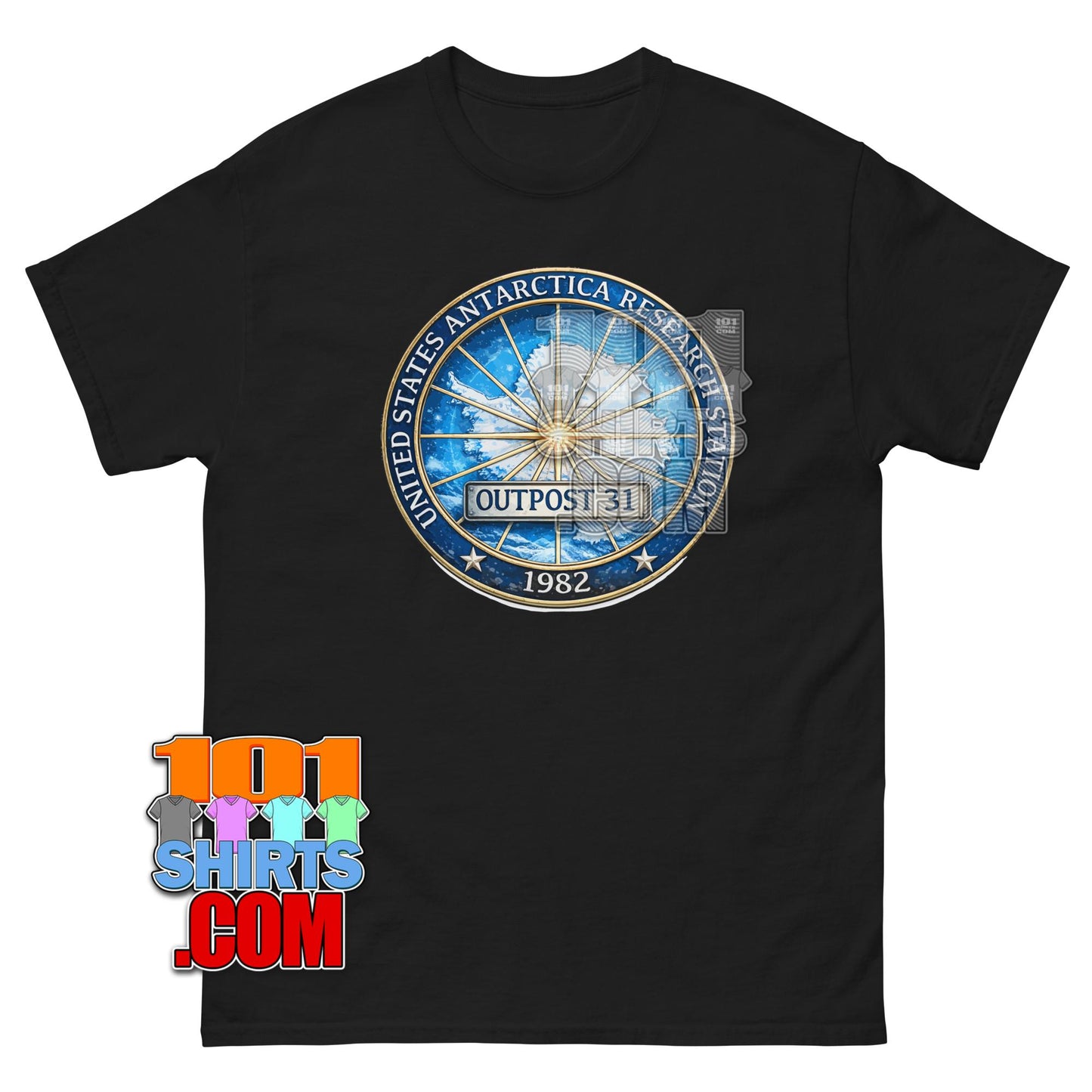 The Thing Movie United States Antarctic Research Station Logo T-Shirt