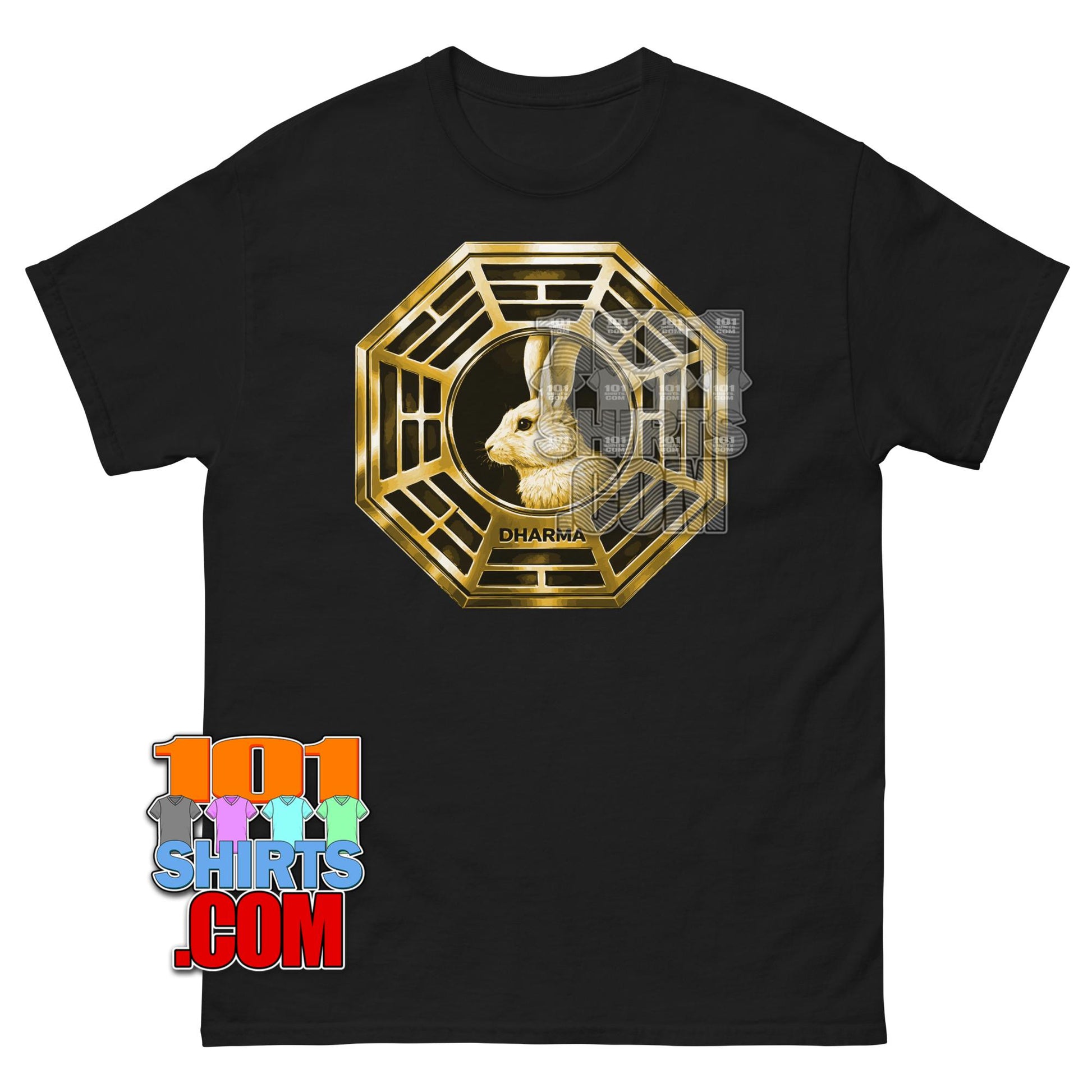 Lost TV Show Dharma Looking Glass Station Logo T-Shirt