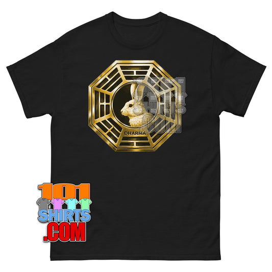 Lost TV Show Dharma Looking Glass Station Logo T-Shirt