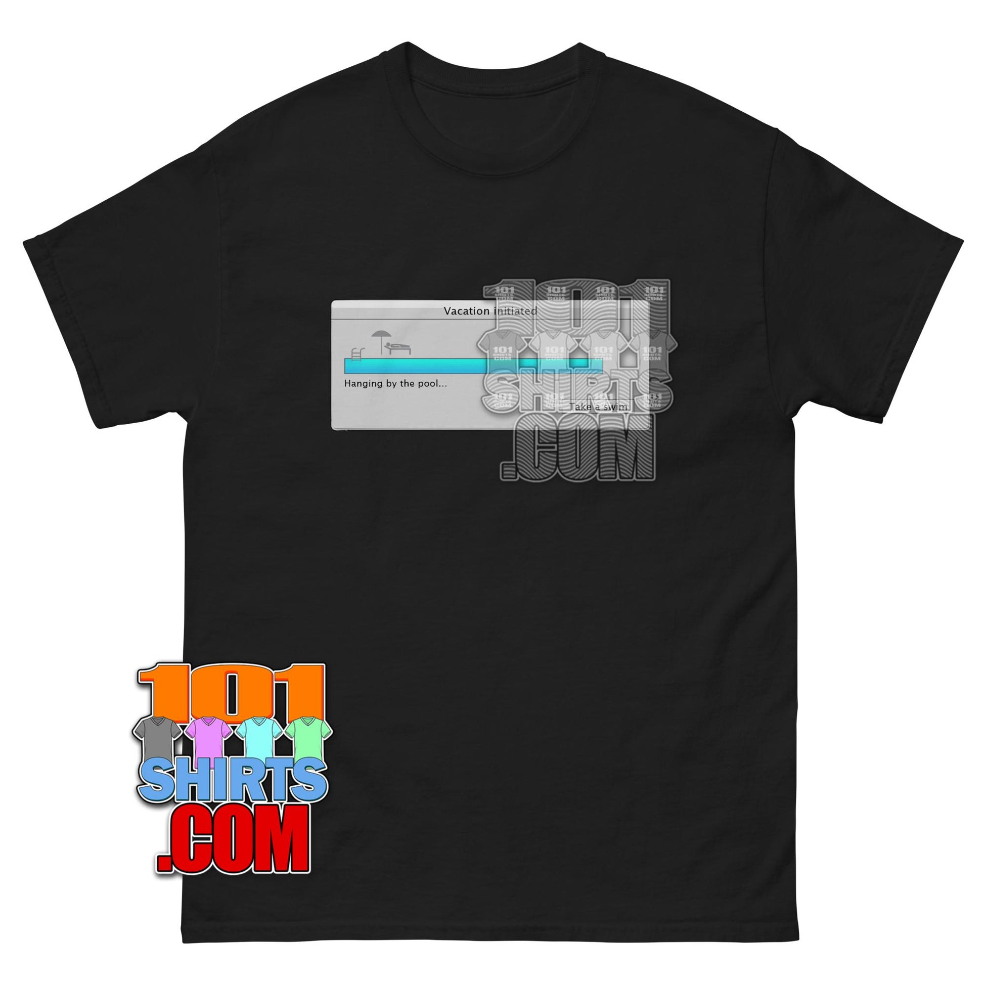 Funny Vacation Initiated Pool Loading Bar Summer Holiday T-Shirt