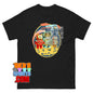 Funny Space Cats Astronaut T-Shirt Retro Sci-Fi Kitten Galaxy Tee