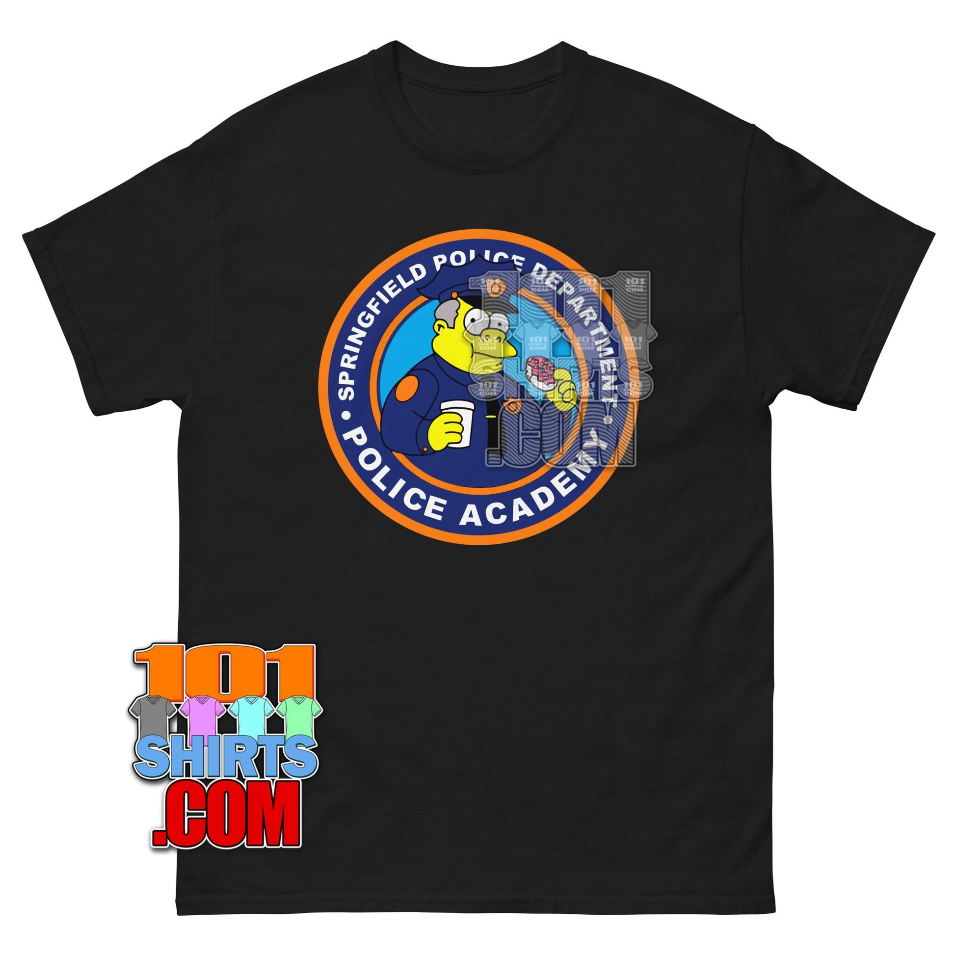 The Simpsons Cartoon TV Show Springfield Police Department Chef Wiggum T-Shirt
