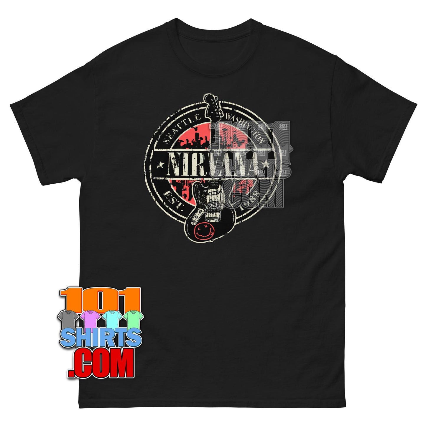 Nirvana Grunge Band Seattle Washington Est. 1988 Vintage T-Shirt