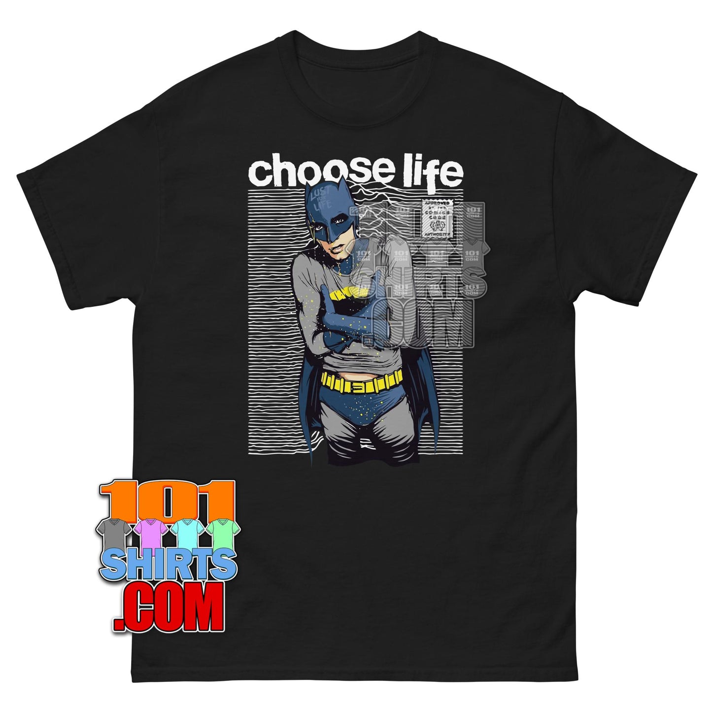 Choose Life Batman T-Shirt Joy Division Mashup Trainspotting Tee