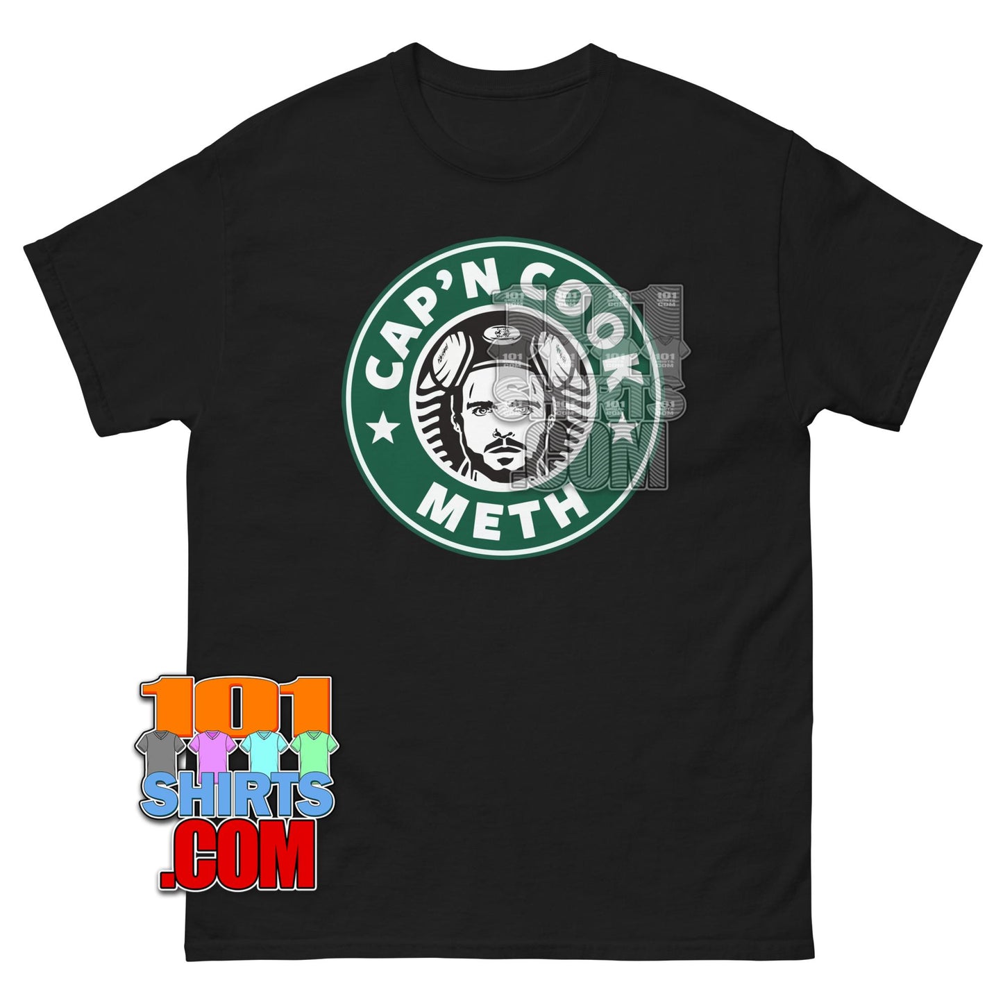Breaking Bad Capn Cook Jesse Pinkman Starbucks Parody T-Shirt