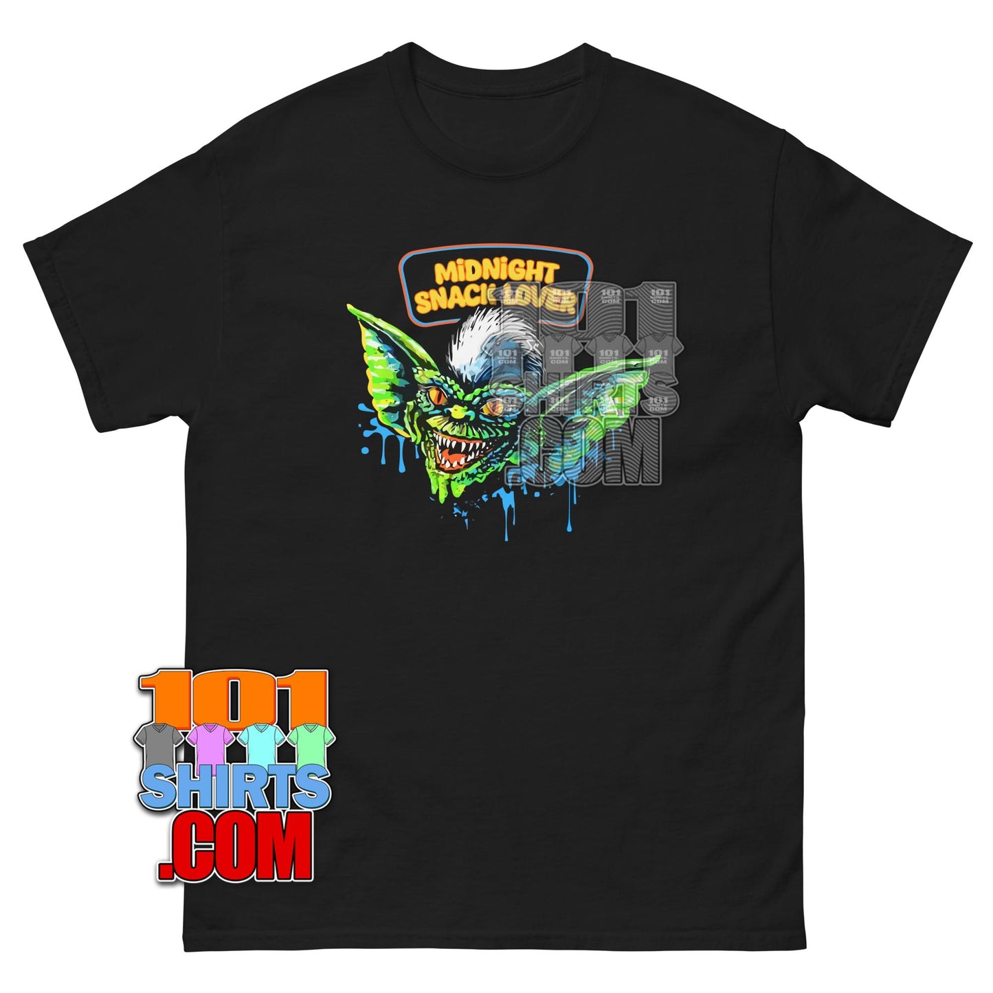 Gremlins Midnight Snack Lover Stripe Retro Movie Graphic T-Shirt