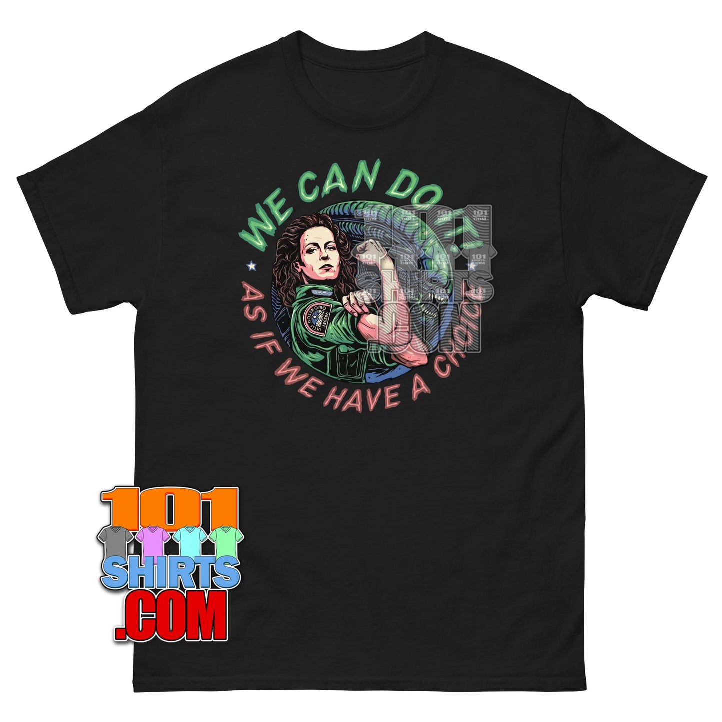 Alien Movie Ellen Ripley We Can Do It Rosie the Riveter T-Shirt