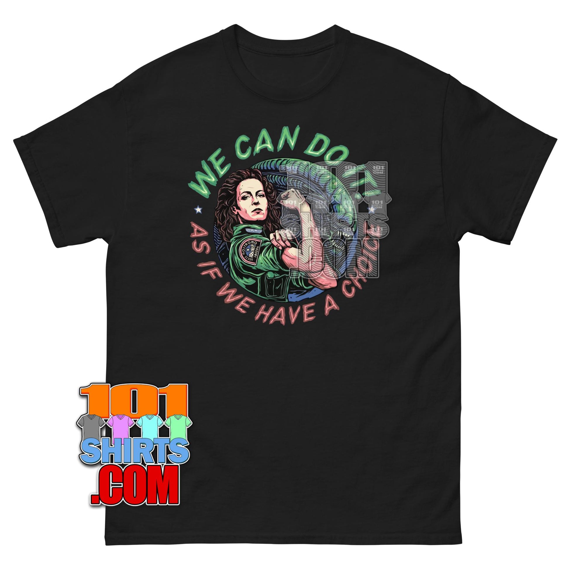 Alien Movie Ellen Ripley We Can Do It Rosie the Riveter T-Shirt