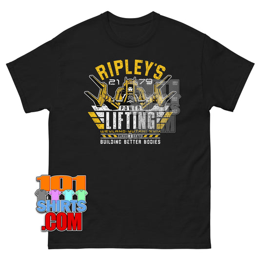 Ripley Power Lifting Weyland-Yutani Gym Alien Movie Graphic T-Shirt