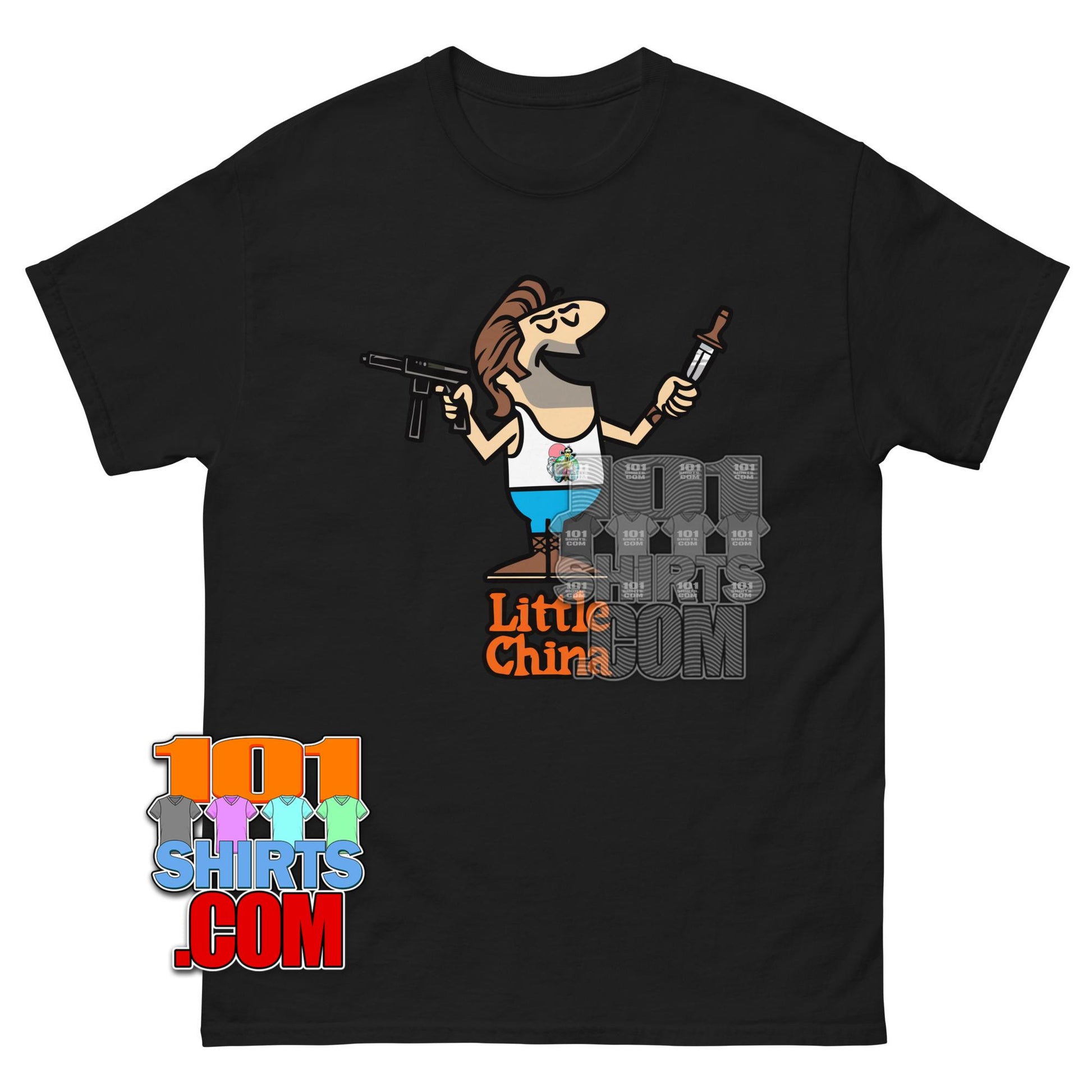 Big Trouble in Little China Movie Little Caesars Pizza Funny Meshup T-Shirt