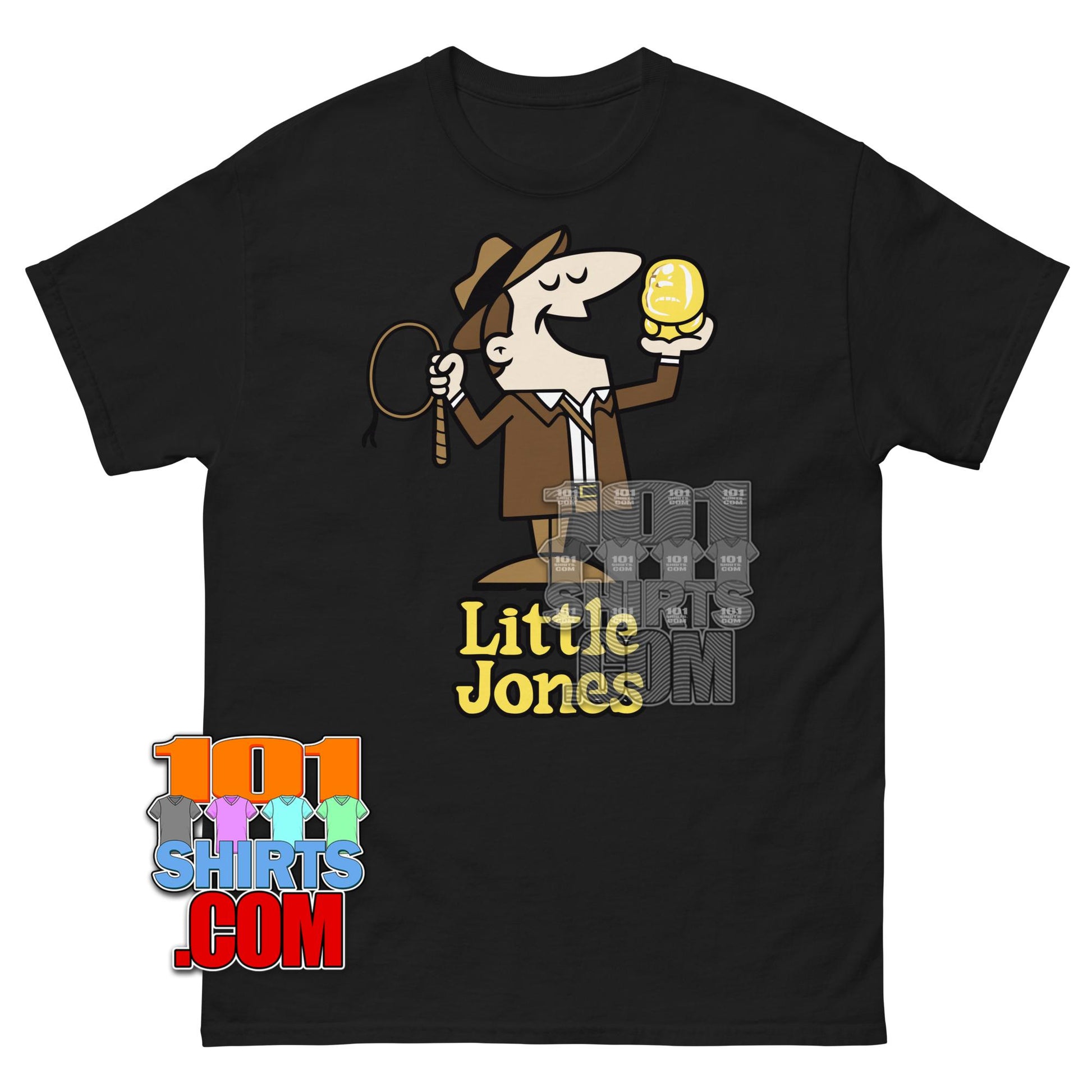 Indiana Jones Little Caesars Pizza Funny Little Indy Mashup T-Shirt