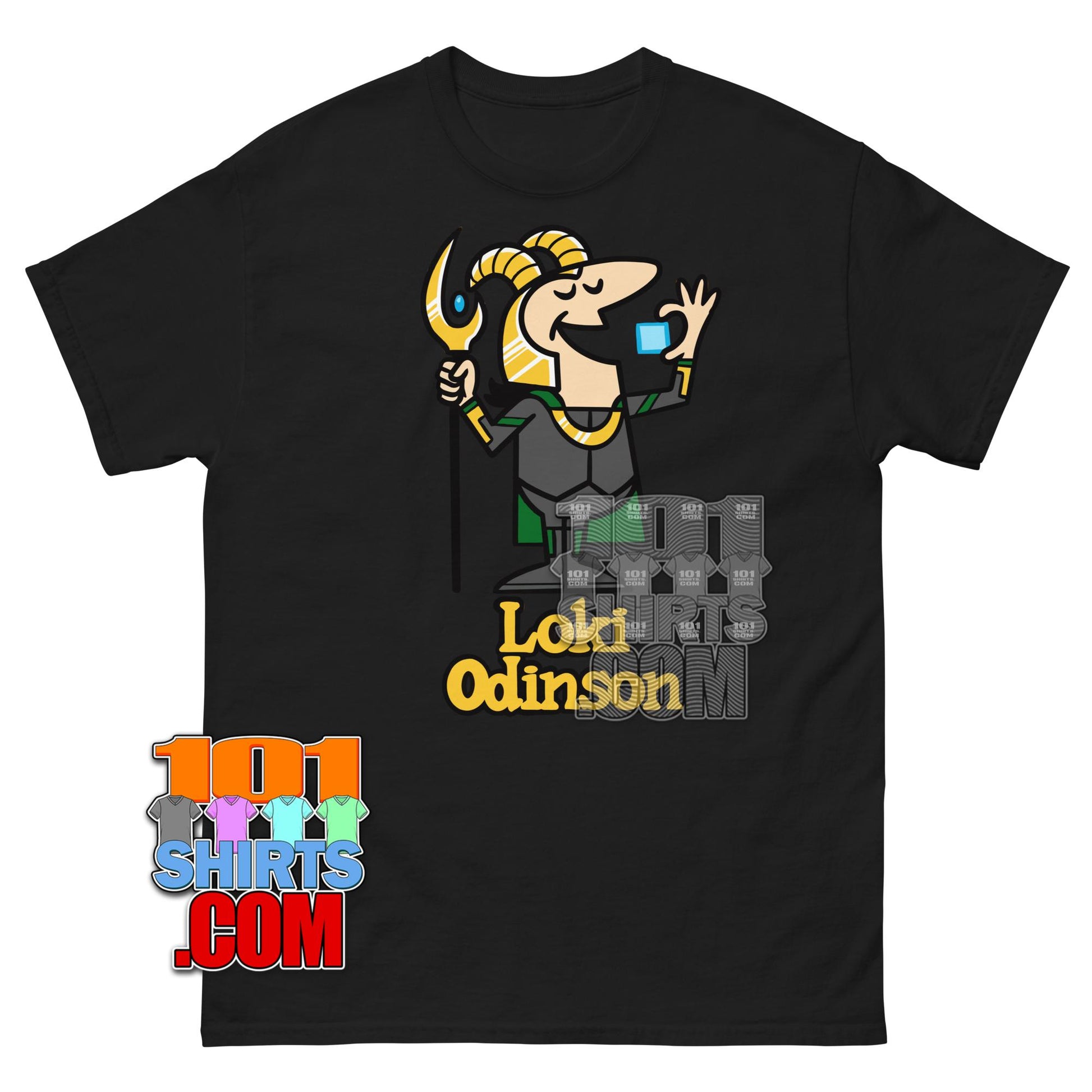 Loki Odinson Marvel Little Caesars Pizza Funny Mashup T-Shirt