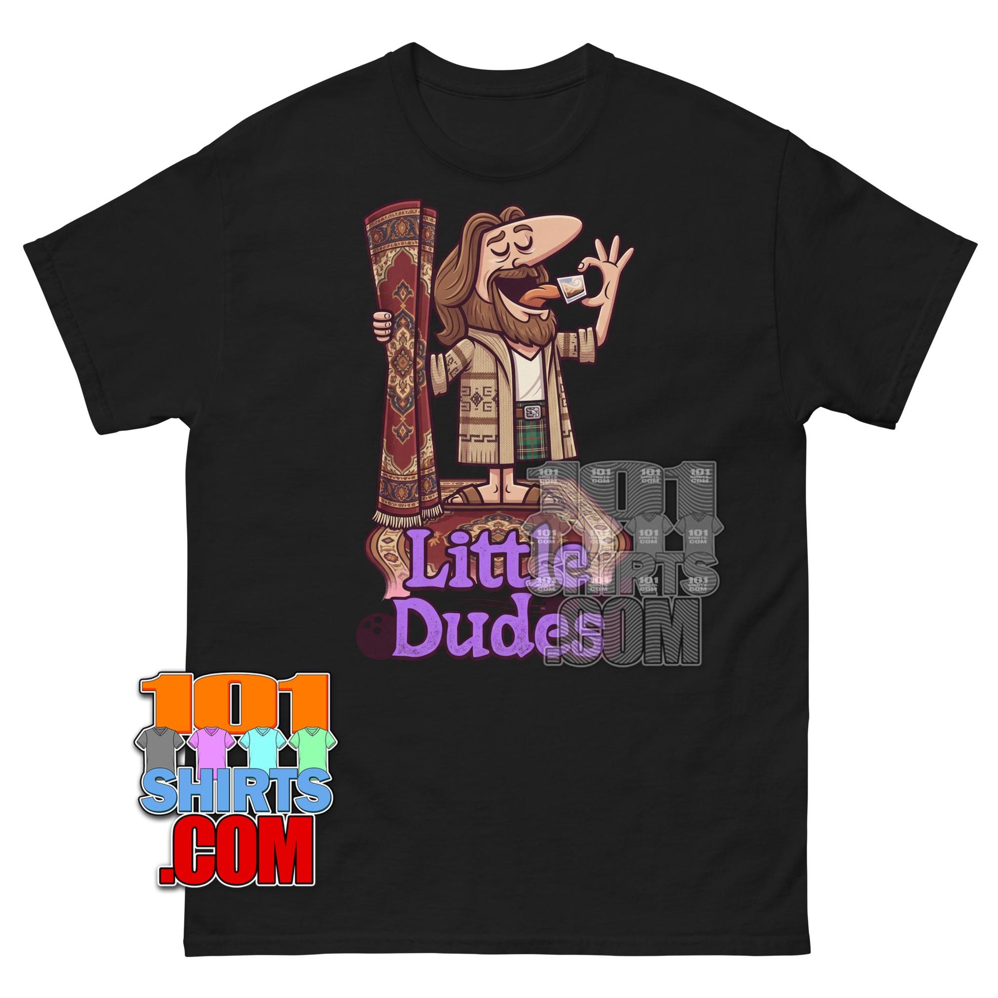 The Big Lebowski The Dude Little Caesars Pizza Funny Mashup T-Shirt