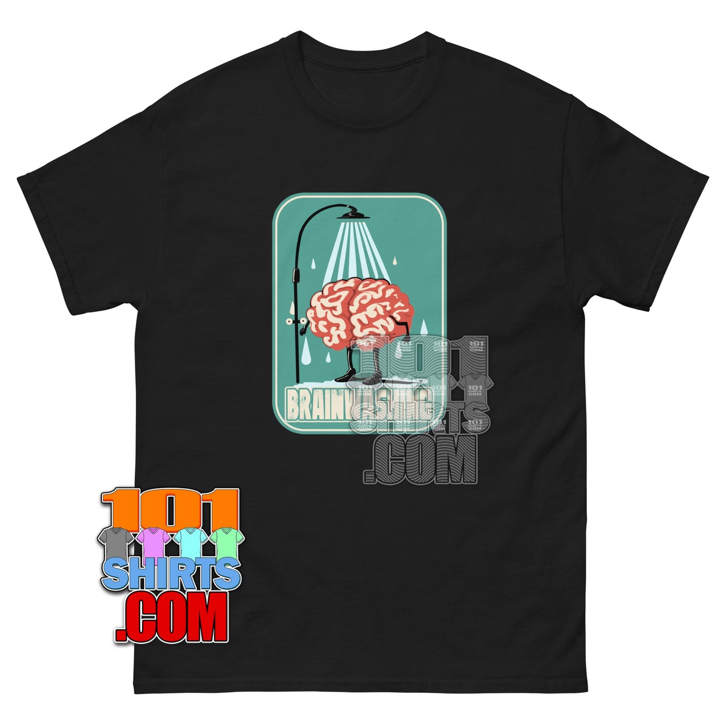 Brainwashing T-Shirt Funny Brain Shower Graphic Tee