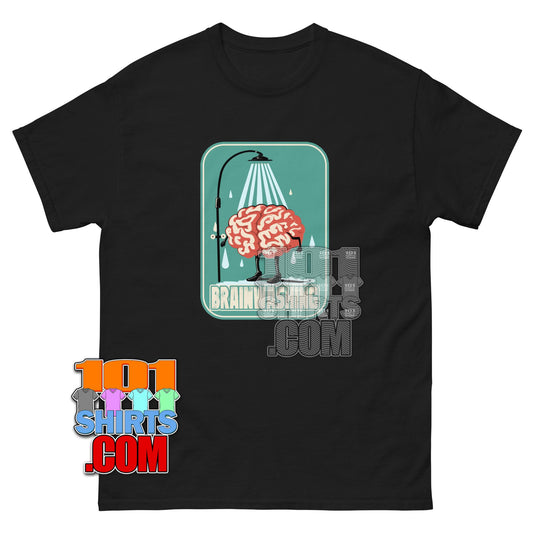 Brainwashing T-Shirt Funny Brain Shower Graphic Tee