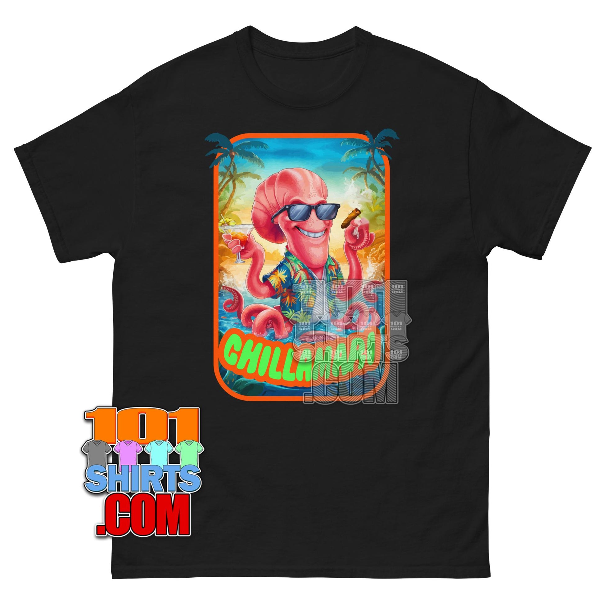 Chillamari T-Shirt Funny Octopus Summer Beach Vacation Teep