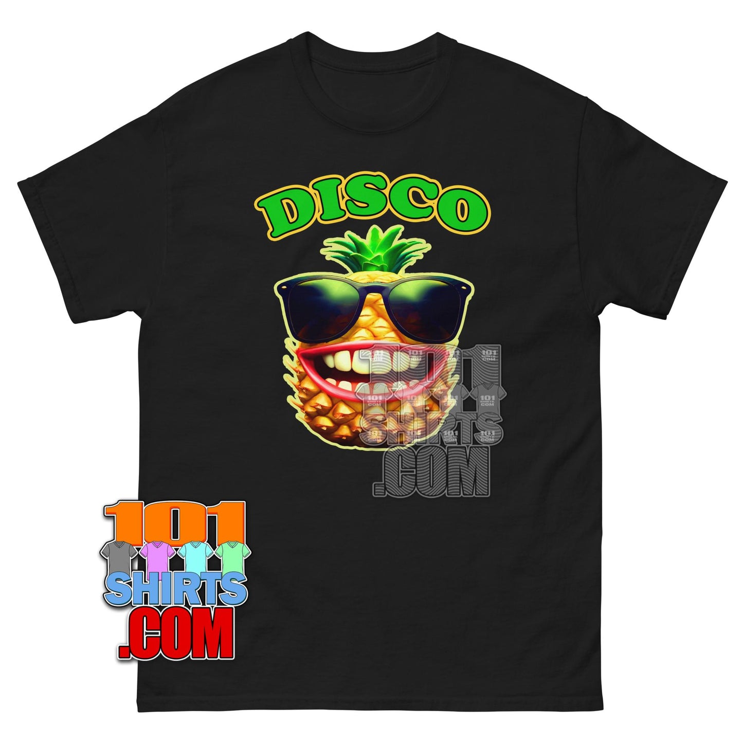 Funny Pineapple Disco T-Shirt Summer Party Fruit Graphic Tee
