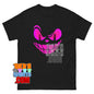 Pink Pumpkin Face T-Shirt Scary Jack O Lantern Halloween Graphic Tee
