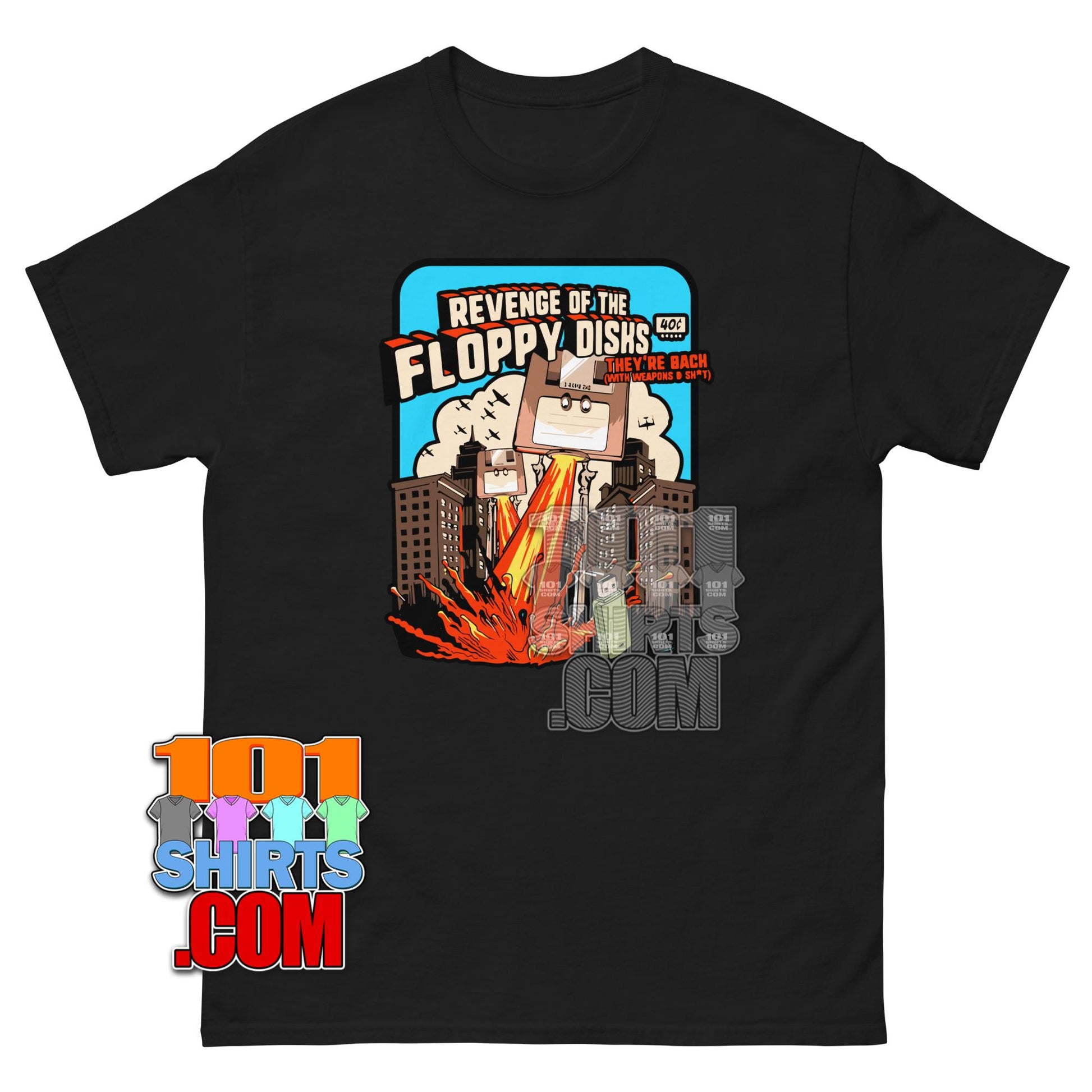 Revenge of the Floppy Disks T-Shirt Funny Retro Tech Graphic Tee