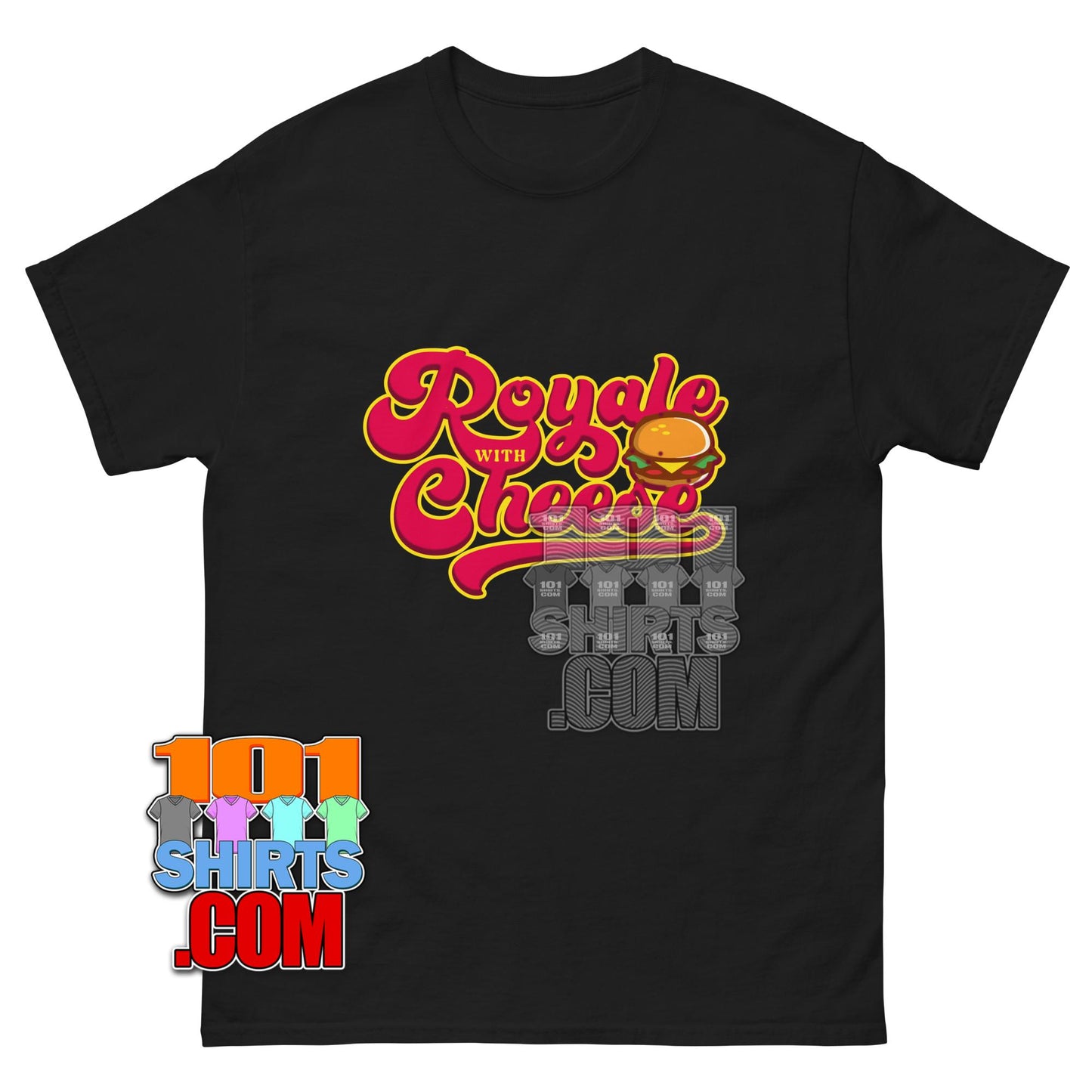 Royale with Cheese T-Shirt Funny Pulp Fiction Burger Movie Fan Tee