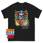 Skeleton Clown T-Shirt Scary Horror Joker Halloween Graphic Tee