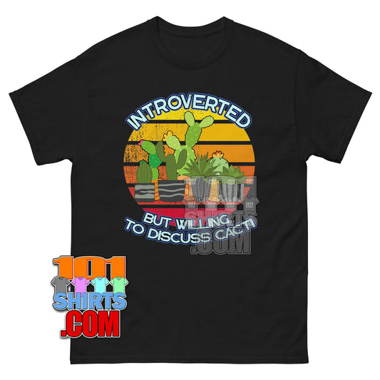 Introvert Cacti T-Shirt Funny Succulent Plant Lover Graphic Tee