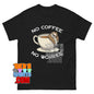 No Coffee No Workee Sloth T-Shirt Funny Caffeine Lover Graphic Tee