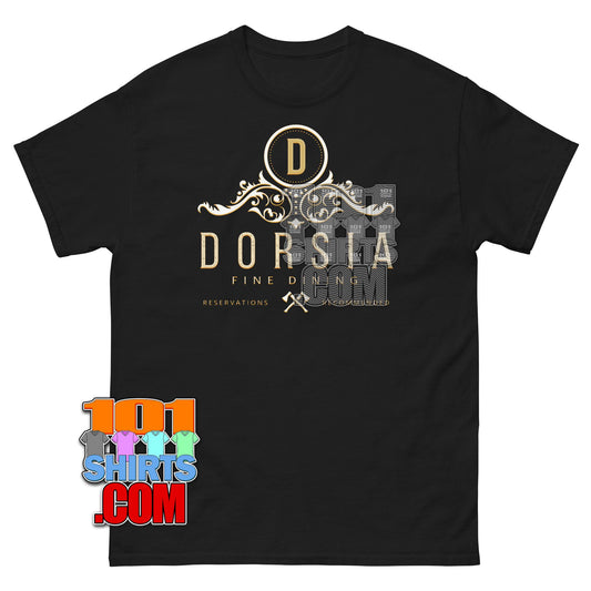 Dorsia Fine Dining Restaurant Logo T-Shirt inspired by American Psycho