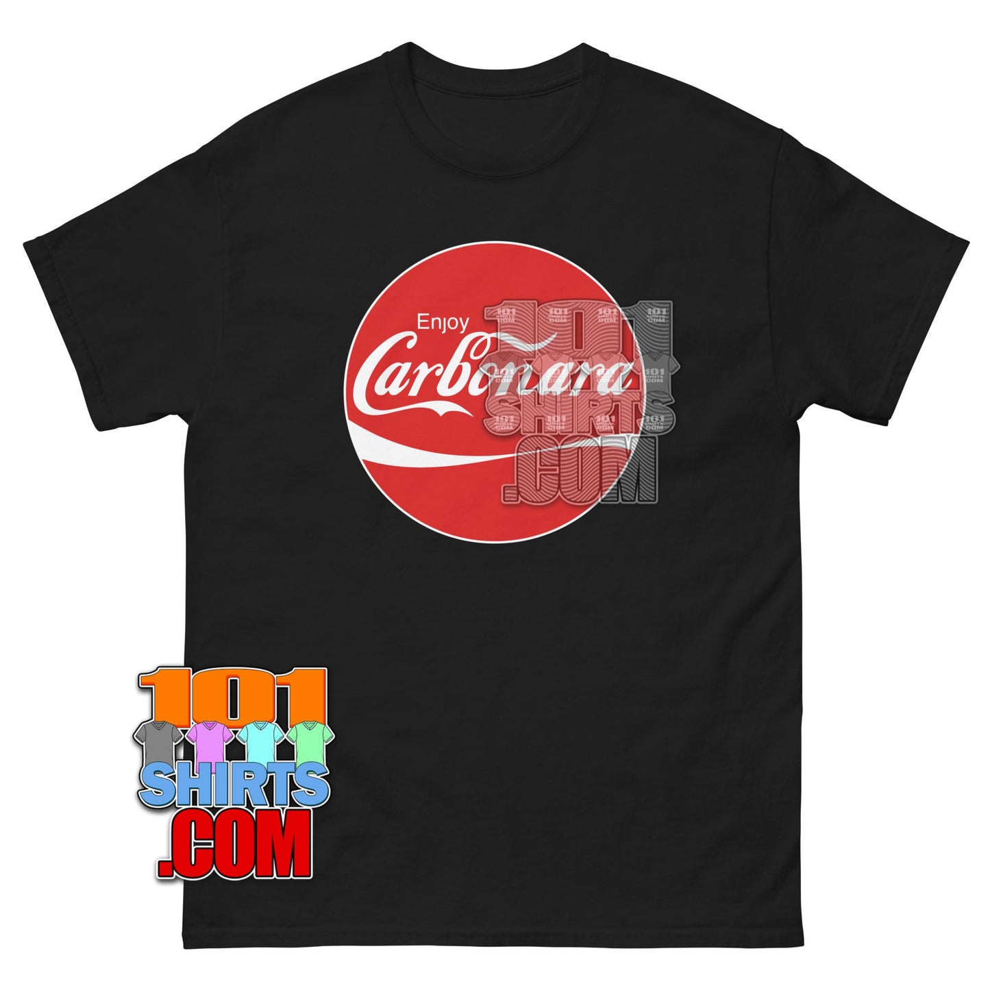 Enjoy Carbonara Coca Cola Parody Graphic T-Shirt