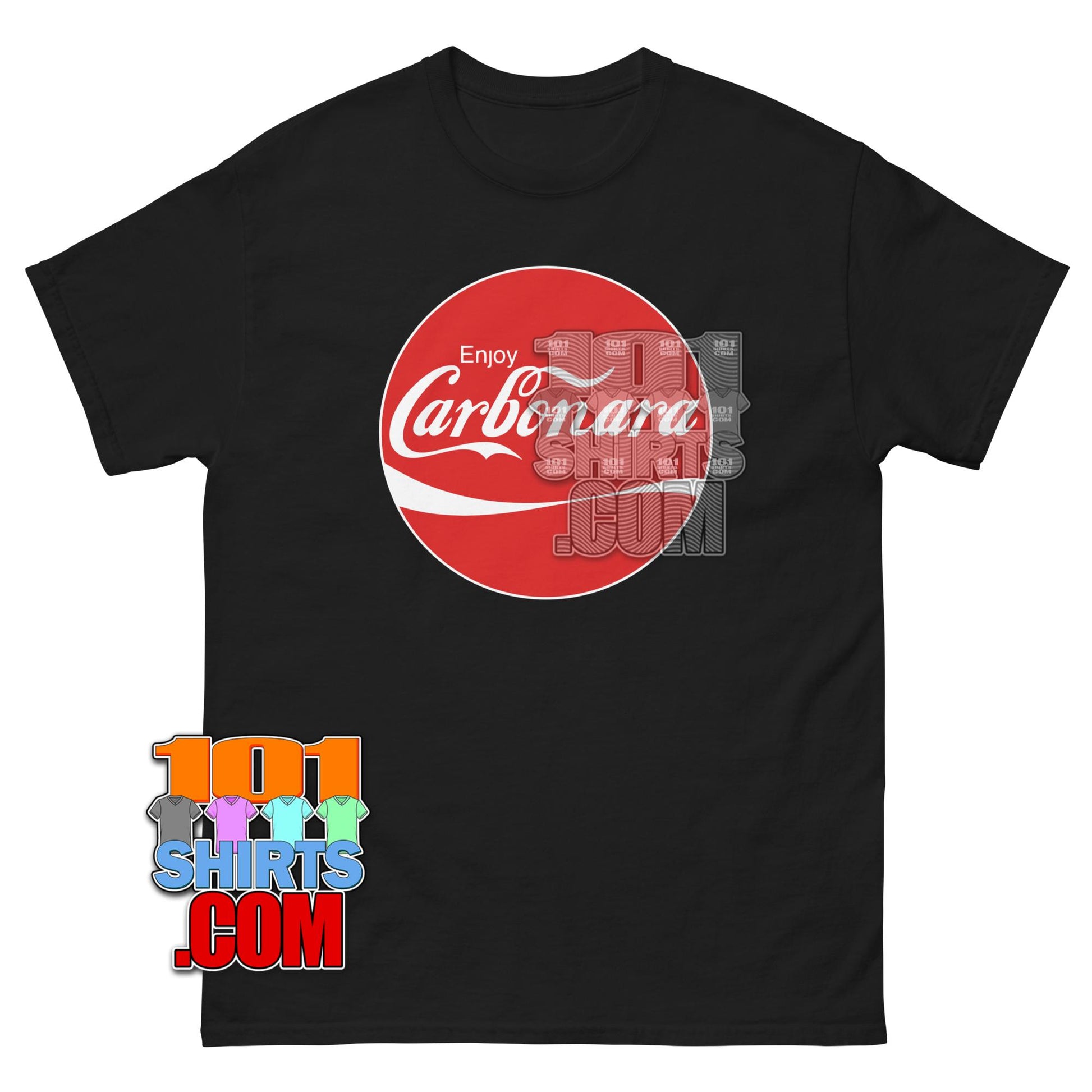 Enjoy Carbonara Coca Cola Parody Graphic T-Shirt