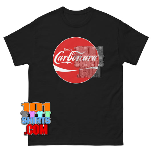 Enjoy Carbonara Coca Cola Parody Graphic T-Shirt