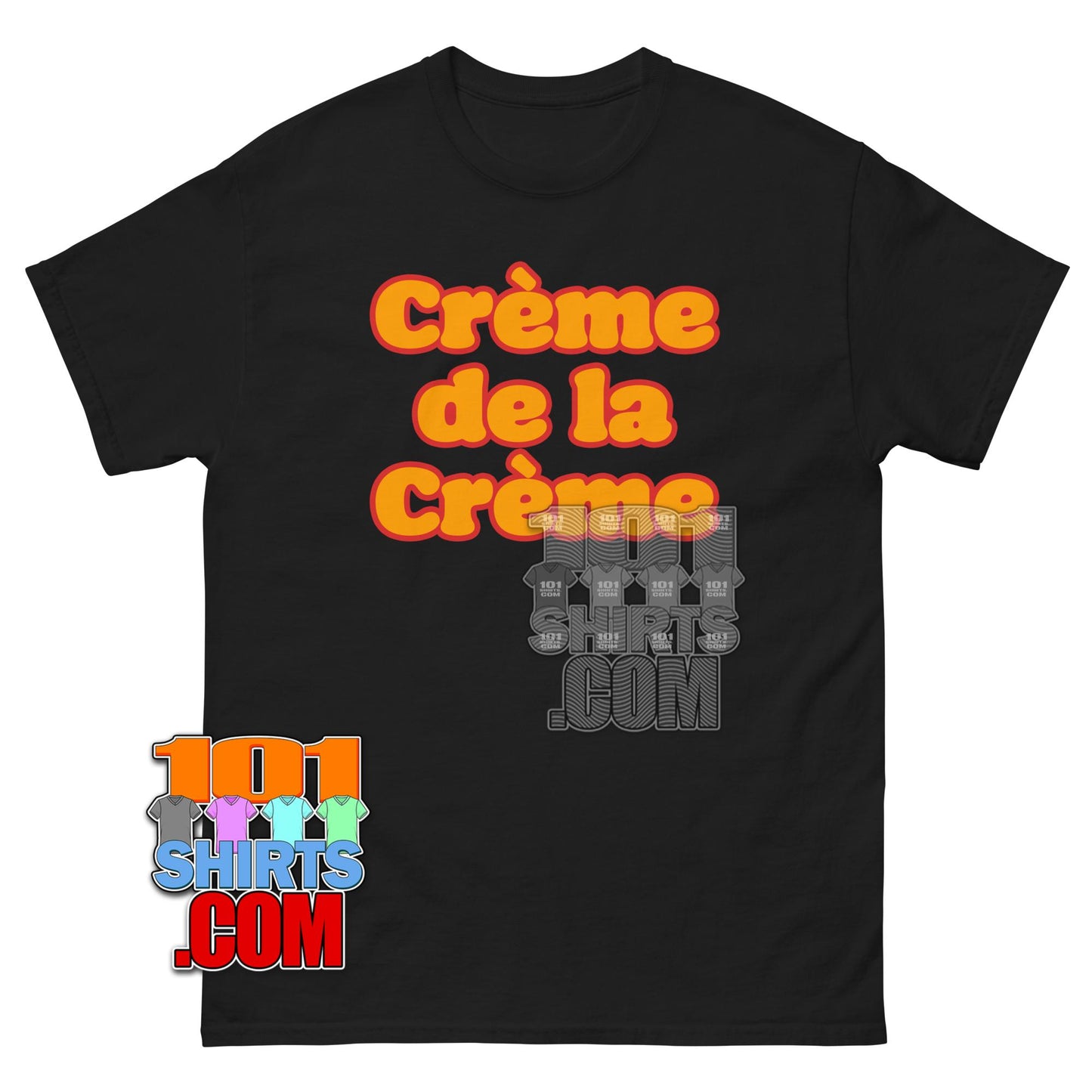 Creme de la Creme Retro Varsity Typography Graphic Tee T Shirt