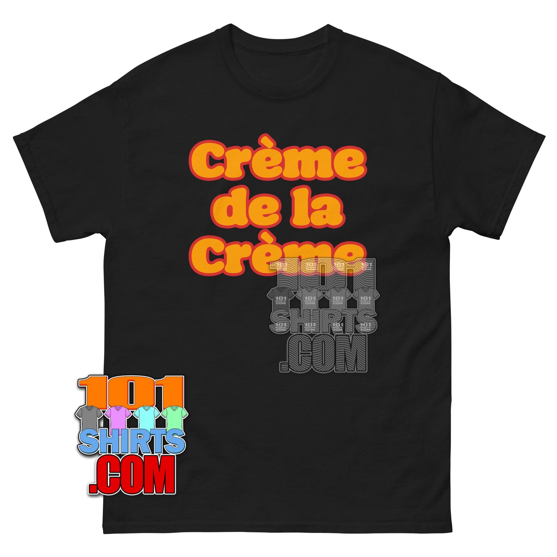 Creme de la Creme Retro Varsity Typography Graphic Tee T Shirt