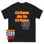 Creme de la Creme Retro Varsity Typography Graphic Tee T Shirt