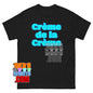 Creme de la Creme Y2K Light Blue Typography Graphic Tee T Shirt