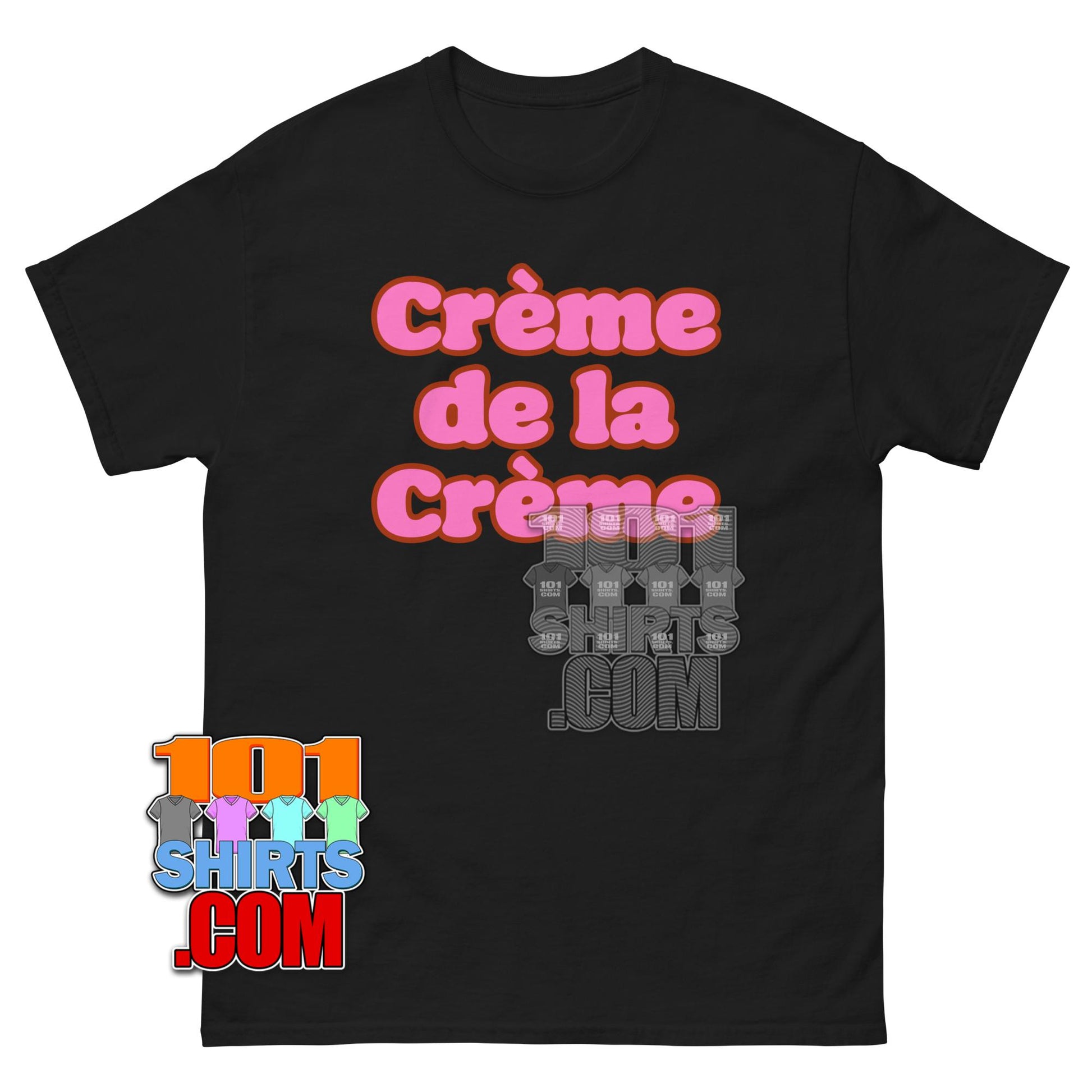 Creme de la Creme Burgundy Typography Graphic Tee T Shirt