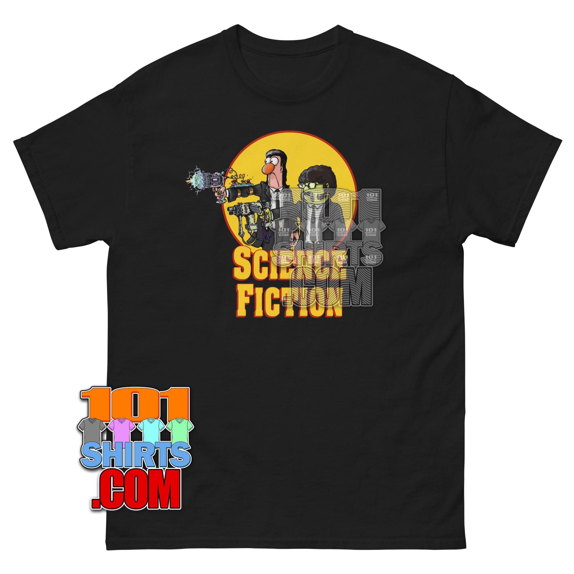 Muppet Show Pulp Fiction Parody Mashup T-Shirt . Dr. Bunsen Honeydew and Beaker as Jules Winnfield and Vincent Vega. Science Fiction.