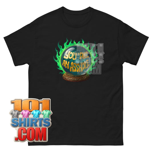 Youre An Asshole Crystal Ball T-Shirt Funny Fortune Graphic Tee