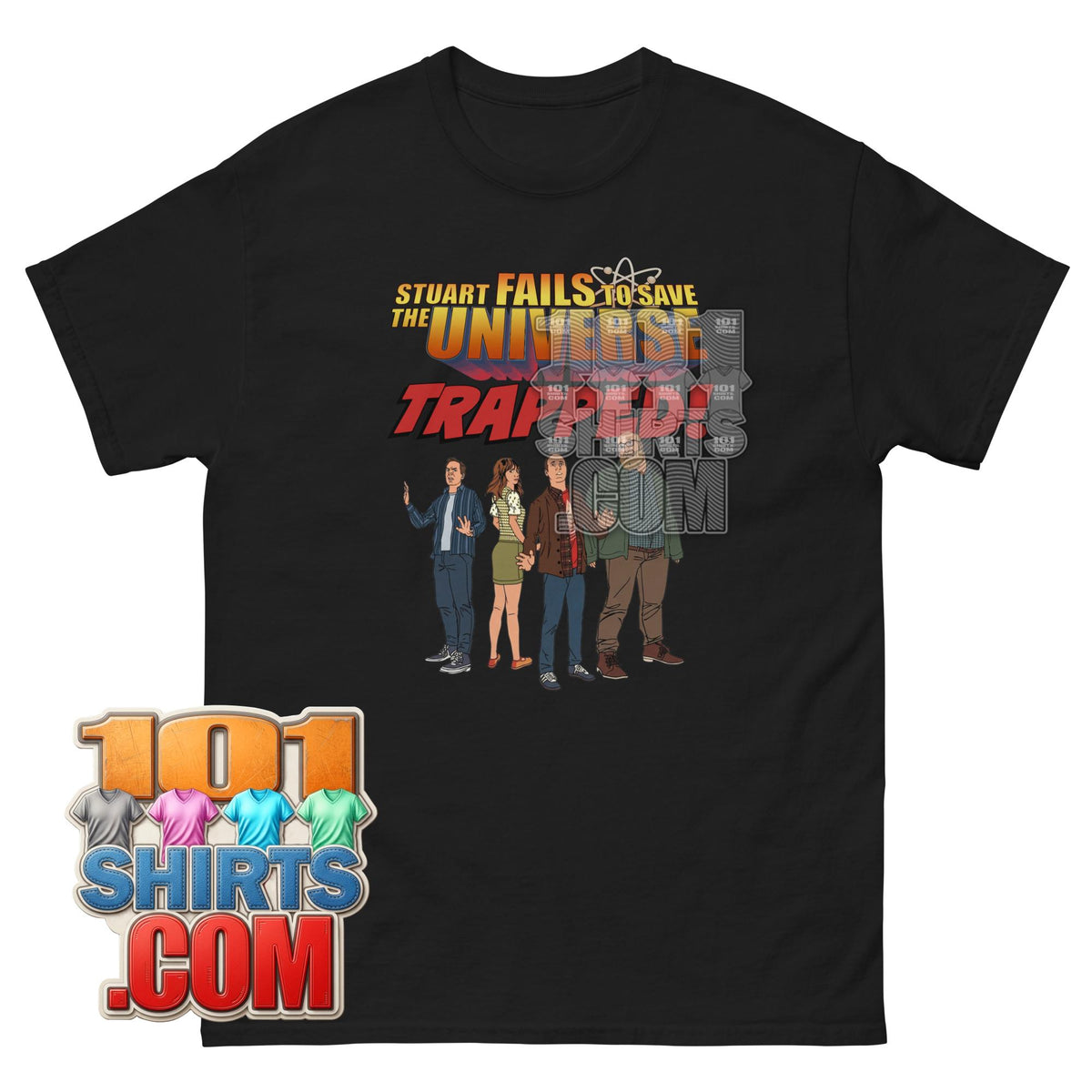 Stuart Fails to Save the Universe Stuart Bloom Trapped Comic T-Shirt