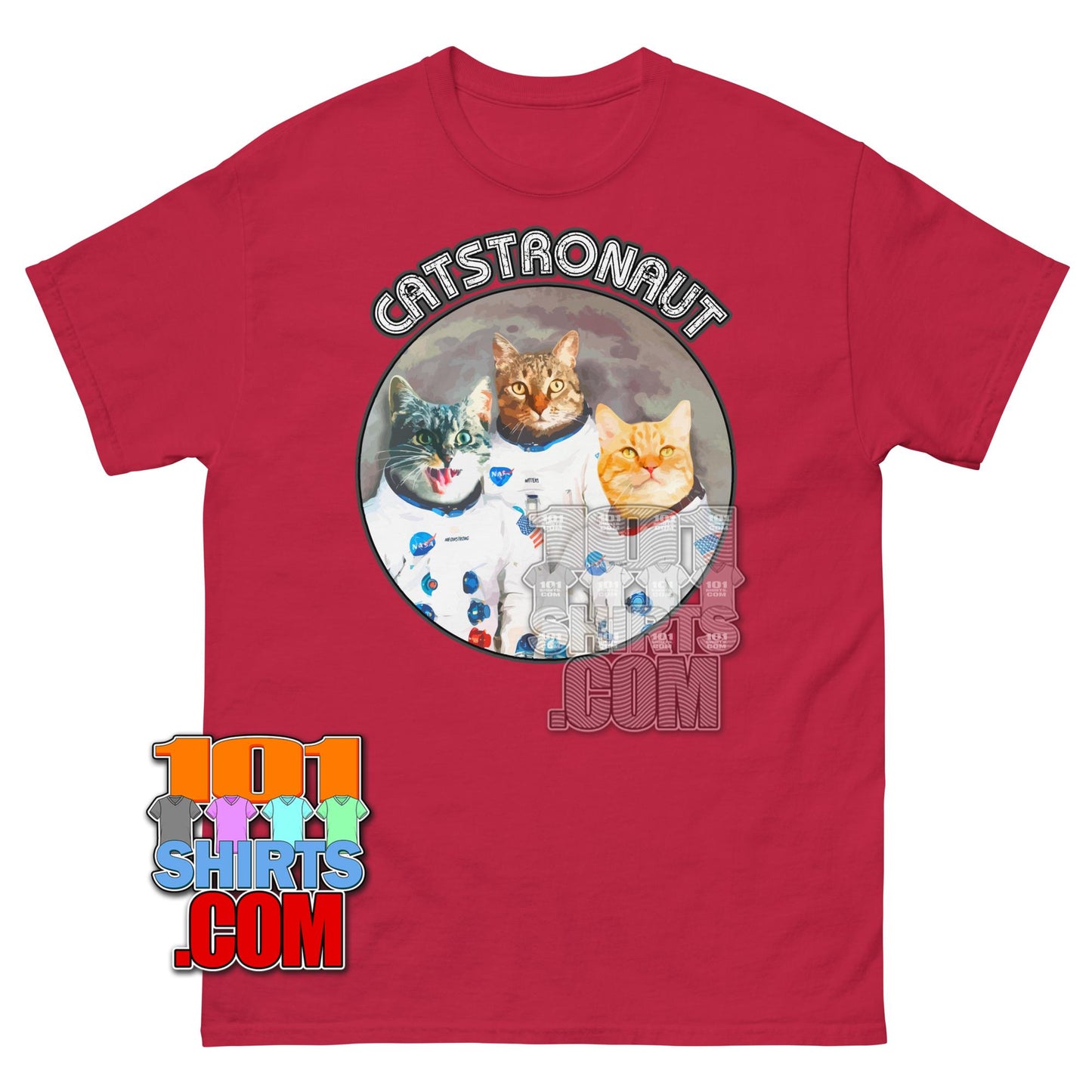 Funny Catstronaut T-Shirt Space Cat Astronaut Galaxy Graphic Tee
