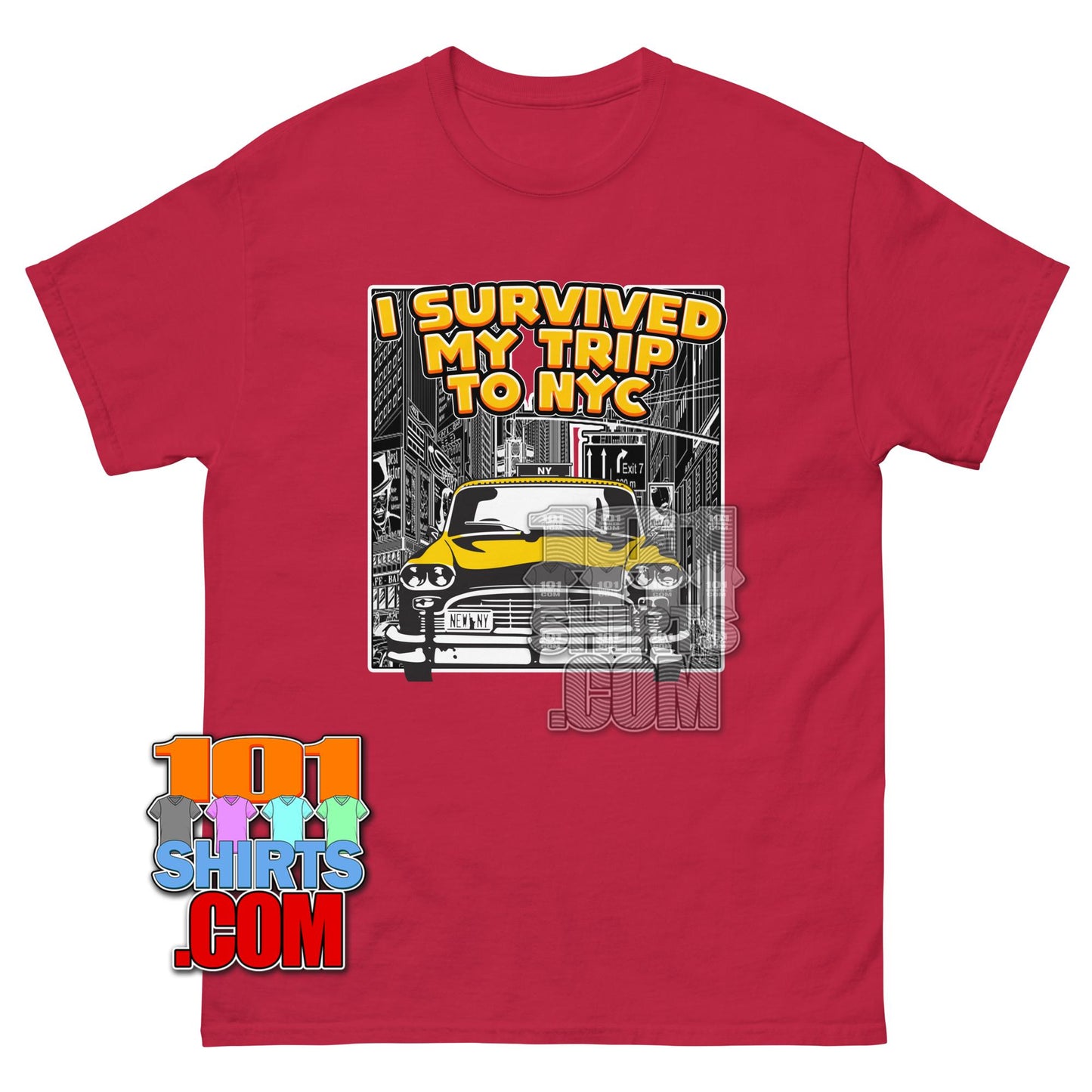 Vintage New York City Taxi Cab T-Shirt Retro NYC Yellow Cab T-Shirt