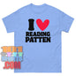 I Love Reading Patten T-Shirt Funny Poetry Literature Scholar Gift Tee