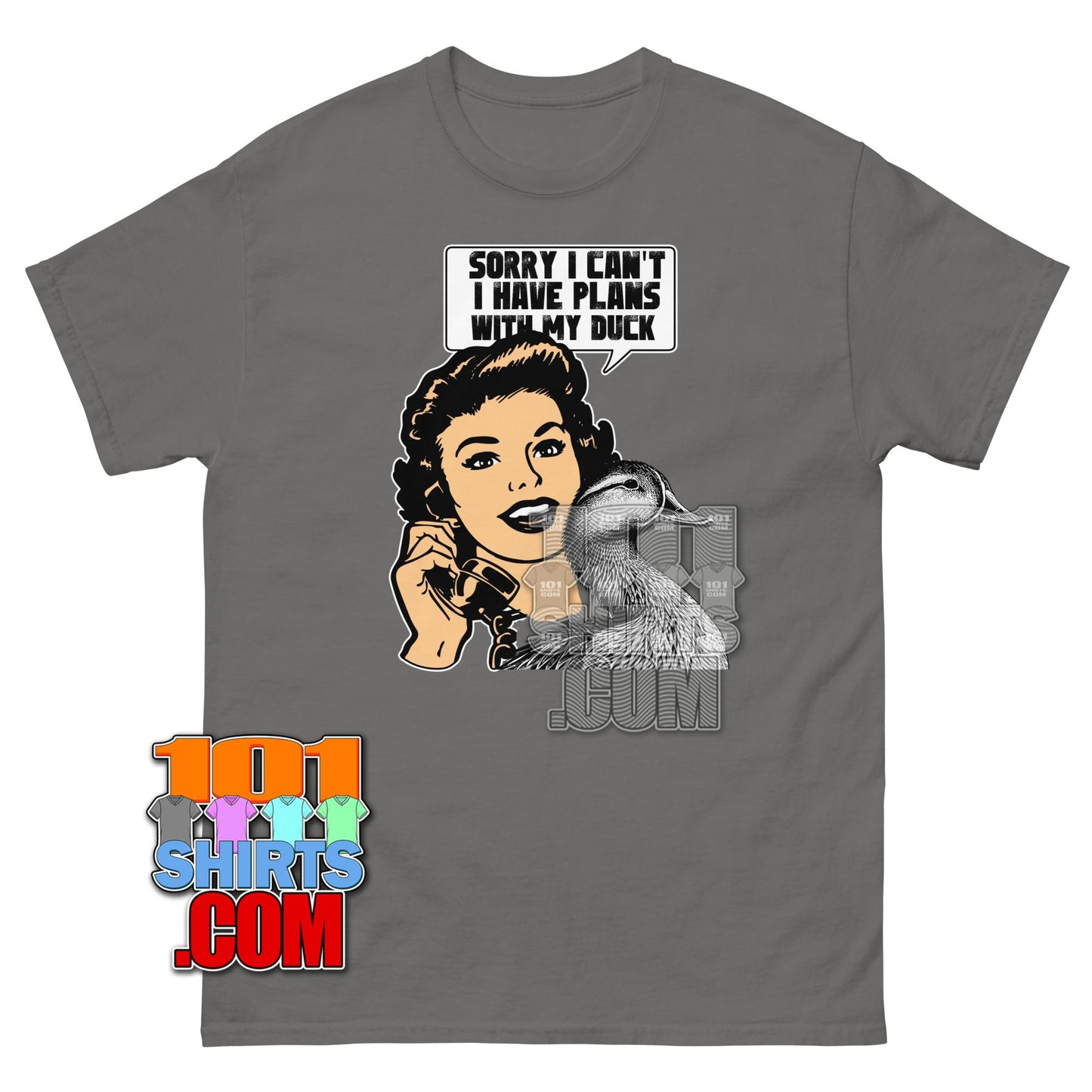 Funny Duck T-Shirt Sorry I Have Plans With My Duck Rubber Ducky Tee