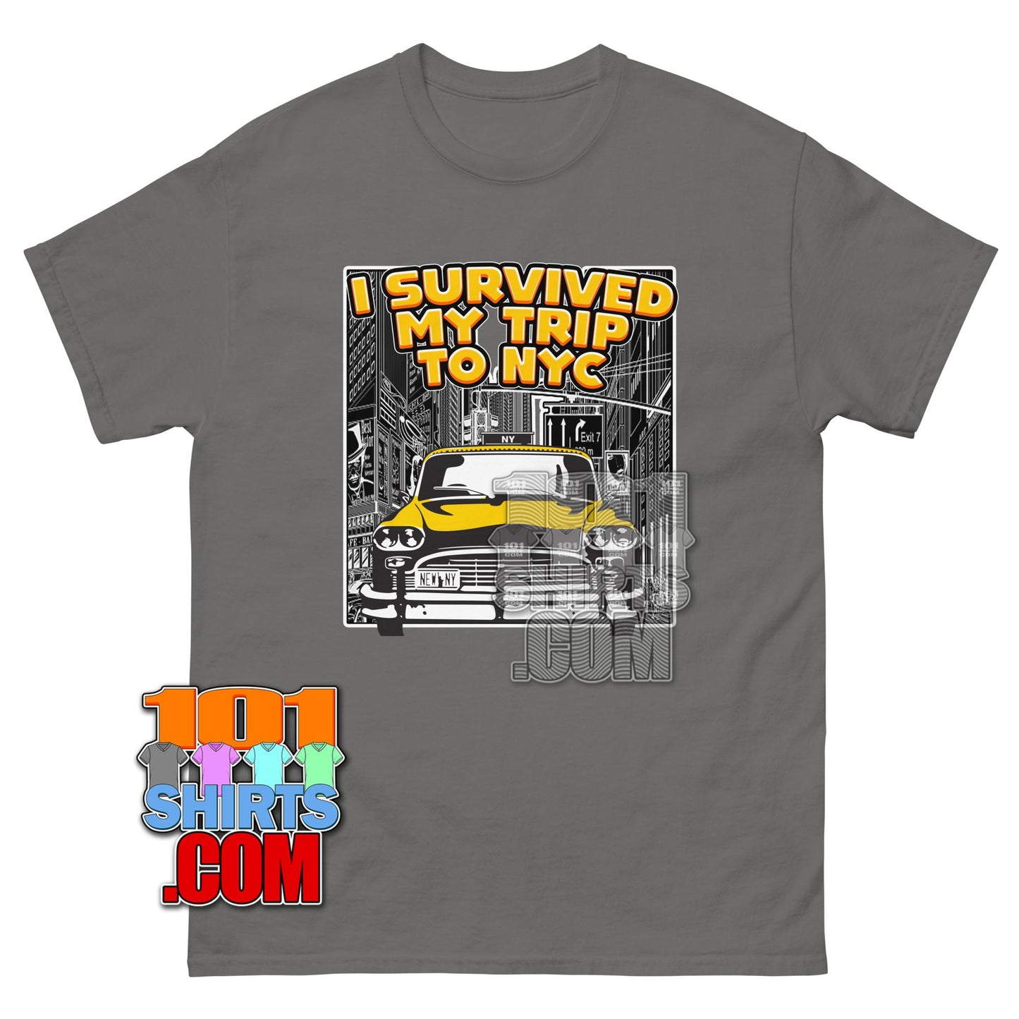 Vintage New York City Taxi Cab T-Shirt Retro NYC Yellow Cab T-Shirt